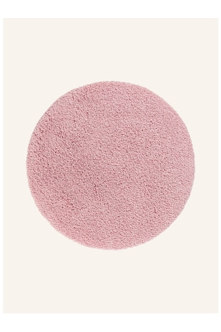 Musa Banyo Paspası 80 Cm, Yuvarlak, Yumuşak, Kaymaz, Hızlı Kuruyan Açık Pembe