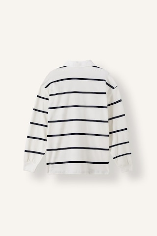 Defacto %100 Pamuk Relax Fit Çizgili Polo Yaka Uzun Kol Sweatshirt H5038ax26aunv64 Lacivert-nv64