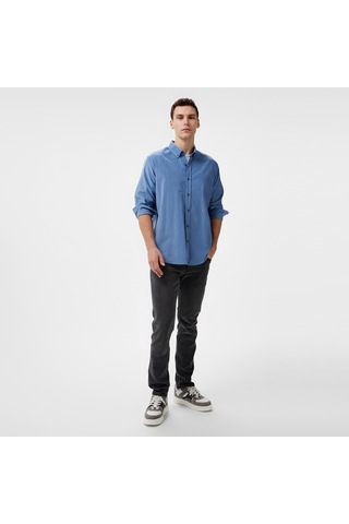 Nautica Erkek Mavi Classic Fit Gömlek Düz W47424t Mavi