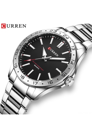 Curren 8452 Çelik Saat Basit İş Saatı Su Geçirmez Erkek Moda Takvim Stokta Çok Renkli