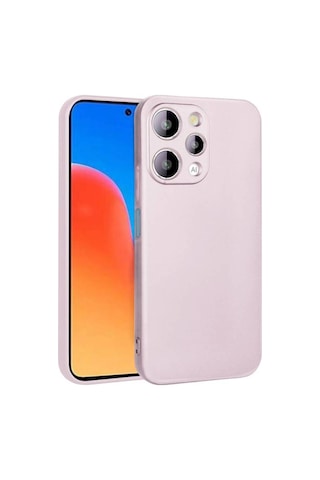Xiaomi Redmi 12 İle Uyumlu Kılıf Soft Premium Yumuşak Silikon Telefon Kılıfı Kapak Rose Gold Resimde Görünen