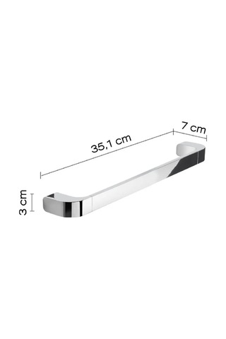 Outline Uzun Havluluk/tutamak, 35.1cm - Krom Krom