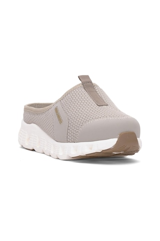 King Paolo H5204 Missy Kadın Memory Foam Sabo Terlik Bej Bej