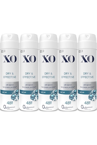 Xo Deodorant 150ml Women-kadın Dry & Effective 5 Li Set