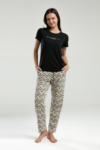 Arnetta Kadın Siyah Pijama Takımı Ar3236-s-v2 Siyah