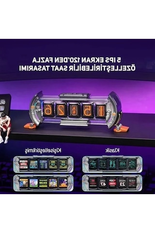 Pixel Art Bilgilendirici Ekran, App Kontrollü Dekoratif Işık 07 Beyaz