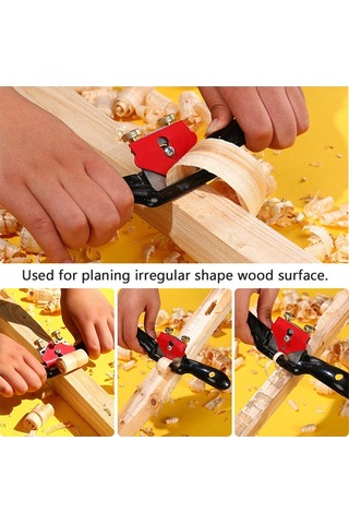 Düz Taban ve Metal Bıçak Ahşap Çalışma El Aracı 9" Spokeshave