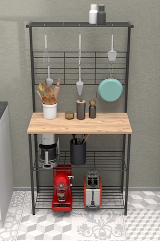 Retodesign Atlantik Çam Mutfak Bangosu .mutfak Masasi. Mutfak Rafi 1850