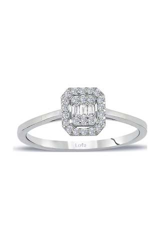 Lova 0,16 Karat Baget Pırlanta Yüzük - 1040515