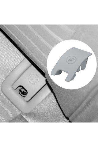 Sones Audi A6 2013-2018 İçin Araç Arka Çocuk Koltuğu Isofix Kapağı Gri