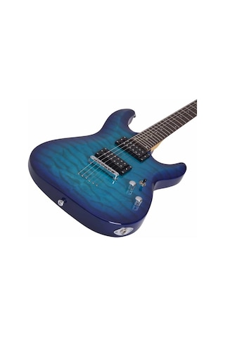 Schecter C-6 Plus Elektro Gitar (Ocean Blue Burst)