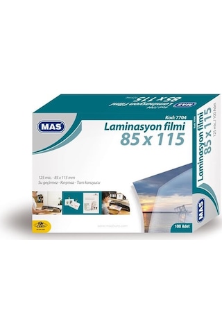 Mas 7704 85X115 Laminasyon Kaplama 125Mic.