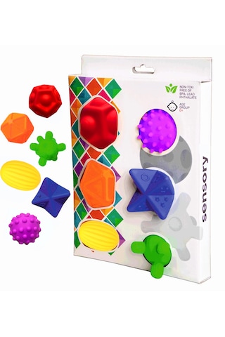 Hugamama Sensory Duyusal Bebek Topları: 6'lı Set