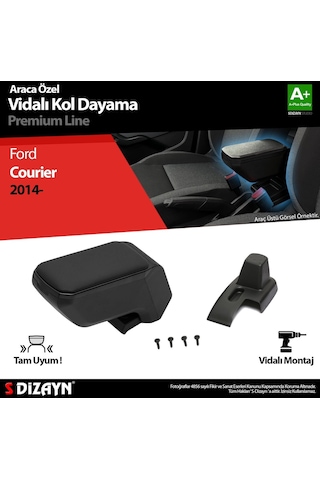 Ford Courier Kol Dayama Kolçak Abs Vidalı Siyah 2014 Üzeri A+kalite