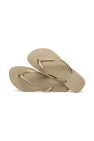 Havaianas Slim Sand Gray/light Golden Kadın Terlik 37-38 Altın