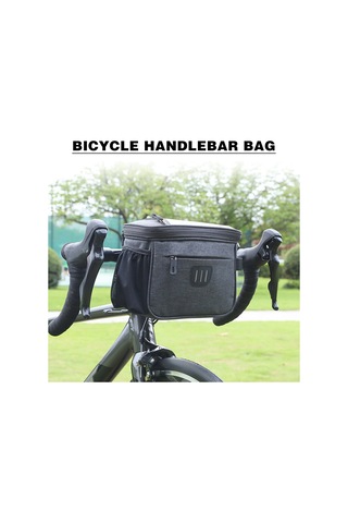 Padalink Bisiklet El Çantası - Gece Sürüşü İçin Yansıtıcı Şeritli, Geniş Kapasiteli, Dokunmatik Ekranlı, Çift Fermuarlı Gri Zz03 Gri