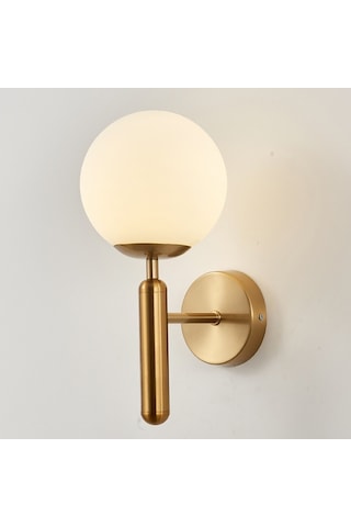 Yuvarlak Cam Led Duvar Işığı For 5w Warm Light Beyaz Siyah