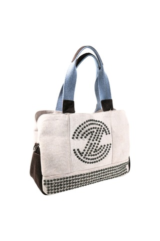 Biem Accessory Biem Bej-kahve Denim Salaş-retro Taş Trok Döşemeli Çanta Çok Renkli