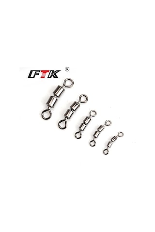 Ftk 50 Adet/grup Döner Bilyalı Rulman Balıkçılık Döner Katı Döner Güvenlik Yapış Halkası Döner Sazan Balıkçılık Aksesuarları 8 -50pcs