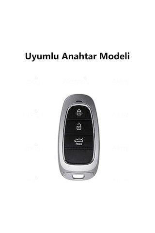 Hyundai Tucson Solaris Sonata Santa Fe 2020-2024 Silikon Desenli Anahtar Kılıfı