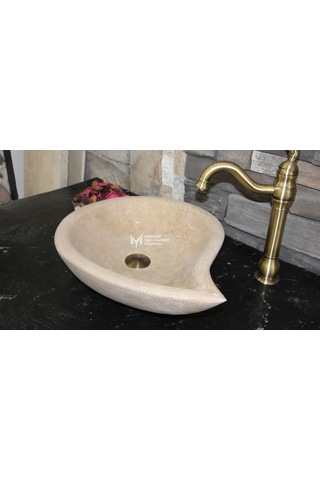 Noche Traverten Damla Model Lavabo