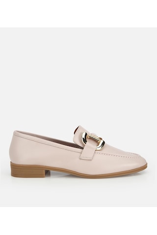 Hotiç Kadın Deri Bej Toka Detaylı Klasik Loafer 01ayh321830a700 01ayh321830a700 Bej