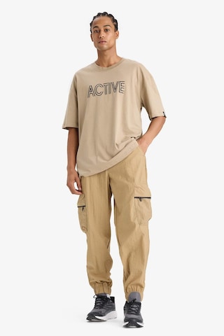 DeFactoFit Oversize Geniş Kalıp Kargo Cepli Sporcu Dokuma Pantolon C1528AX24SMBG315
