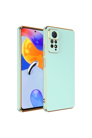 Xiaomi Redmi Note 12 Pro 4g Kılıf Bark Kenarları Altın Renk Kılıf