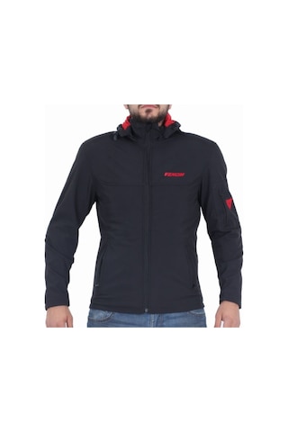 Venom Motosiklet Montu Jaws Soft Shell Siyah Erkek Motorcu Mont