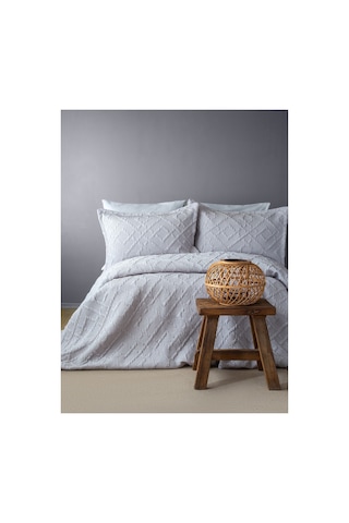 Bedline Tek Yatak Örtüsü Çift Kişilik Zen Gri 230x240 Cm