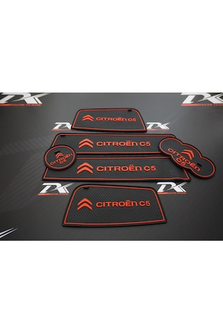 Citroen C5 2009-2012 Araç Içi Silikon Kaymaz Ped Kaplama Seti