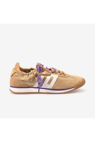 Back70 Kadın Bağcıklı Süet Spor & Sneaker Ayakkabı A26 Taba