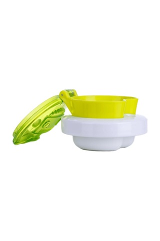 Contigo Bueno Snack Straw Robot Green 350 Ml Çocuk Suluk Yeşil