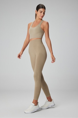 Jerf Gela Yüksek Bel Esnek ve Toparlayıcı Spor Tayt Haki