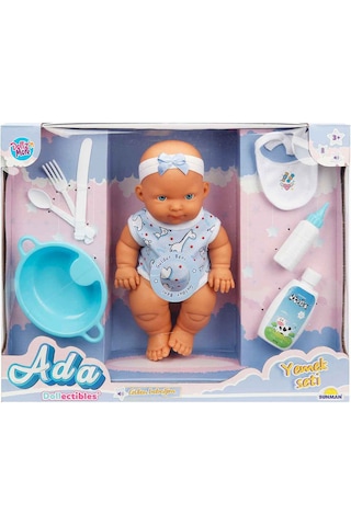 Ada Bebek Yemek Seti 23 CM.-Mavi