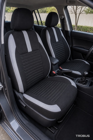 Hyundai Elantra 2011 Sonrası Uyumlu Sportline Serisi Siyah Gri Ortopedik Tay Tüyü Koltuk Kılıfı