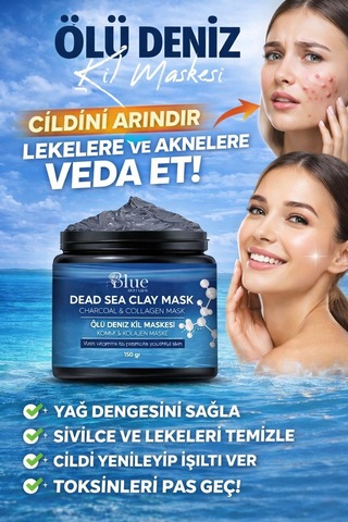 Blue Skin Care Aydınlatıcı Kil Maskesi 150 G