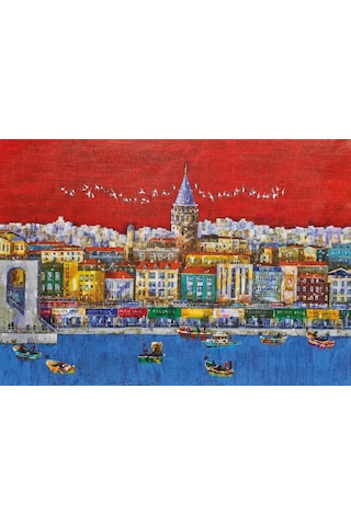 Ks Games 1000 Parça İstanbul Kırmızısı Puzzle - Gafur Uzuner