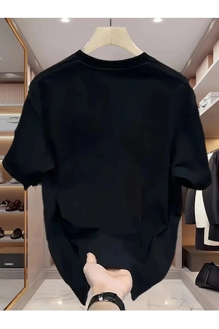 Moda Assema Erkek Bisiklet Yaka Tişort Özgür Kuşlar Baskılı Kısa Kol T-shirt - Beyaz Çok Renkli