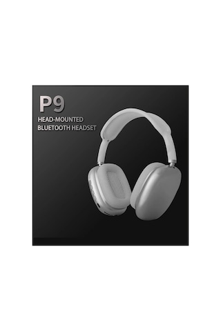 P9 Plus Kulaküstü Kablosuz Kulaklık Şarjlı Wireless Headphone Bluetooth Lu Hafıza Kartı Ve 3.5mm Jack Girişli Type C Şarj Girişli Mikrofonlu Kulaklık Mp3 Müzik Çalar