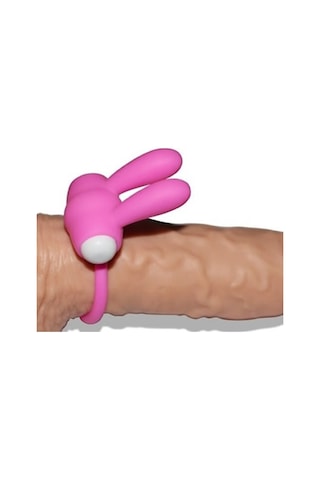 Truva Shop Protection Silicone Rabbit Güçlü Titreşimli Penis Halkası