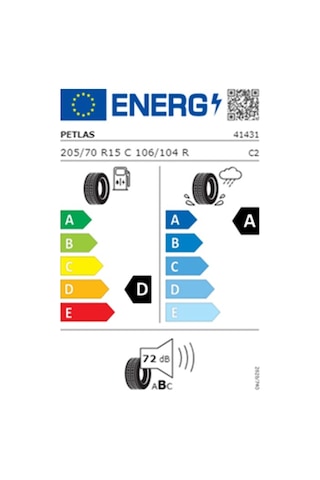Petlas 205/70 R15 C TL 106/104R 8pr Full Power PT825 Plus Yaz Lastiği 2025