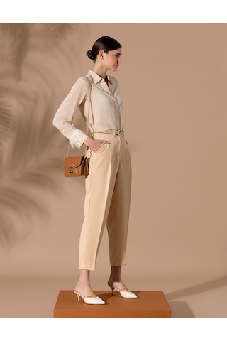 Pierre Cardin Kadın Bej Pantolon 50269307-vr011