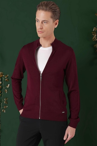 Efor Tr 860 Slim Fit Bordo Klasik Triko Bordo