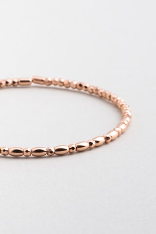 Minimal 18 Ayar Rose Altın Kaplama Gümüş Kelepçe Bileklik Rose