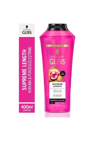 Gliss Supreme Length Uzun Saçlaraa Özel Şampuan 400 Ml X 5 Adet set-hnkl-5154-6063