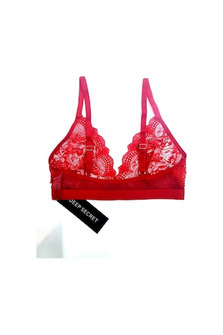 Deep Secret Yılbaşı Kırmızı Sırtı Tül Detaylı Bralet Ds200451br 001