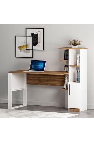 Tody Çalışma Masası - Beyaz Kemençe Beyaz - Kemençe