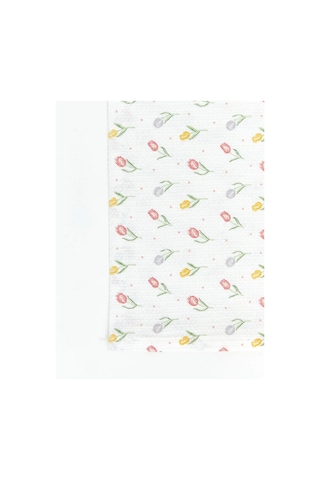 Karışık Çiçek Desenli Tek Kişilik Pike 160x220 Cm Çok Renkli