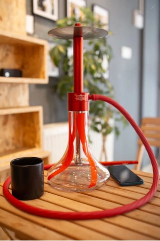 Alfeshisha F1 Siyah Kırmızı Performans Nargile Takımı